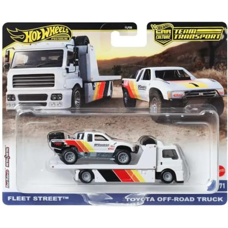 Hot Wheels Toyota Supra A70 Sammelfahrzeug, 1:64 Maßstab, Team-Transport-Kollektion