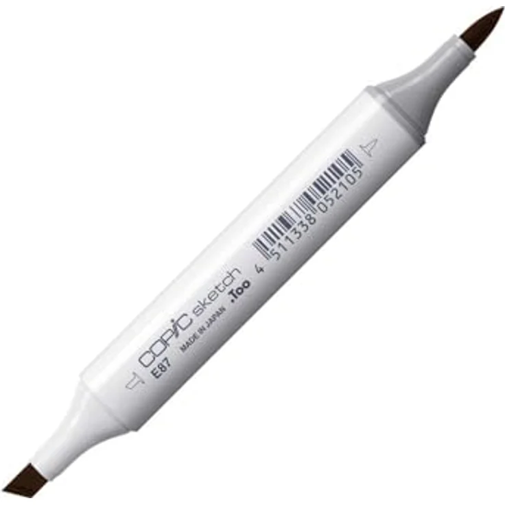 Copic COPIC Sketch Marker Typ E - 87, Fig, professioneller Pinselmarker mit Super-Brush- und Medium-Broad-Spitze, schnelltrocknend und nachfüllbar – Bild 3