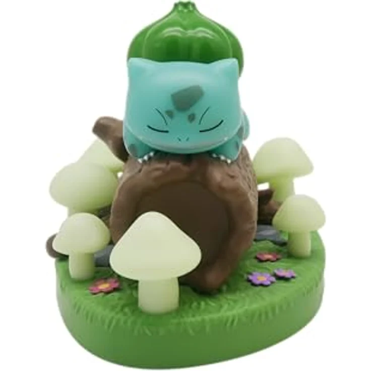 Teknofun Pokemon Bulbasaur LED-Lampe, dekorative Nachttischlampe in schlafender Pose aus langlebigem Kunststoff – Bild 8