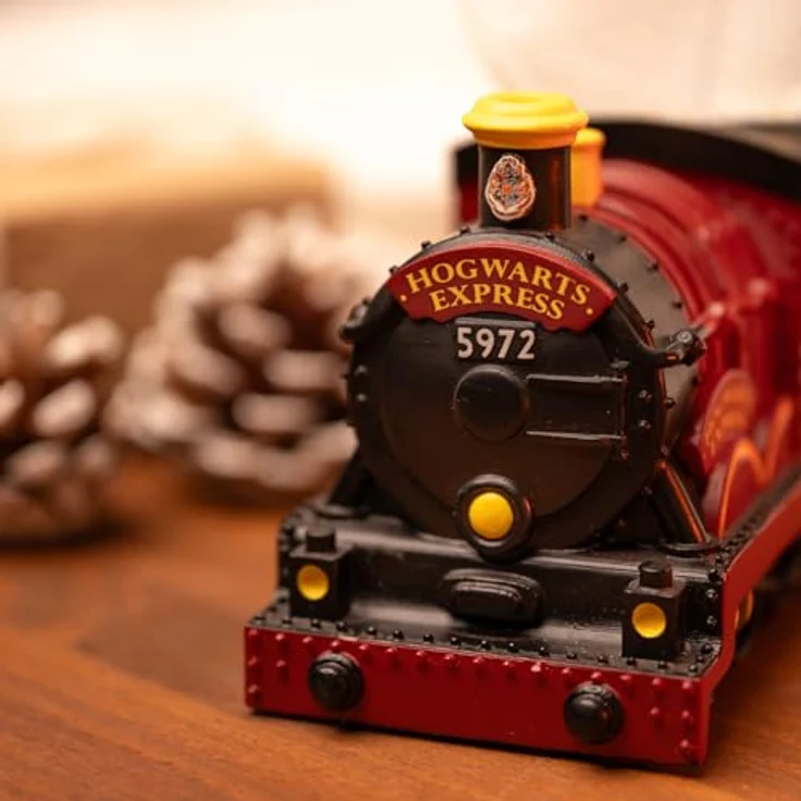 Grupo Erik Harry Potter Hogwarts Express Schneekugel, 8 cm, detailreiche Darstellung aus Resin und Glas mit schimmernden Partikeln – Bild 5