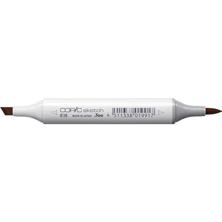 Copic COPIC Sketch Marker Typ E - 18, Copper, professioneller Pinselmarker mit Super-Brush-Spitze und Medium-Broad-Spitze – Bild 3