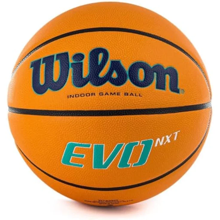 Wilson EVO NEXT CHAMPIONS LEAGUE, Offizieller Spielball der Basketball Champions League, FIBA-zugelassen, Indoor, Komposit-Material, WTB0900XBBCL, Größe 7 – Bild 2