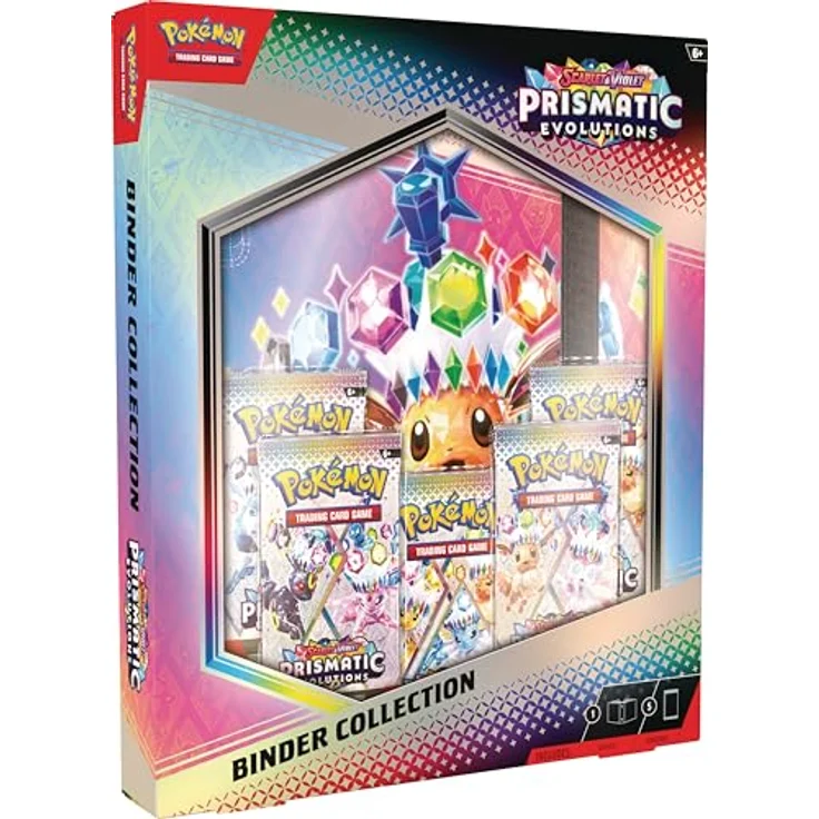 Nintendo Pokémon TCG: SV8.5 Prismatic Evolutions - Binder Collection, mit 378 Karten Platzierungsfach – Bild 2