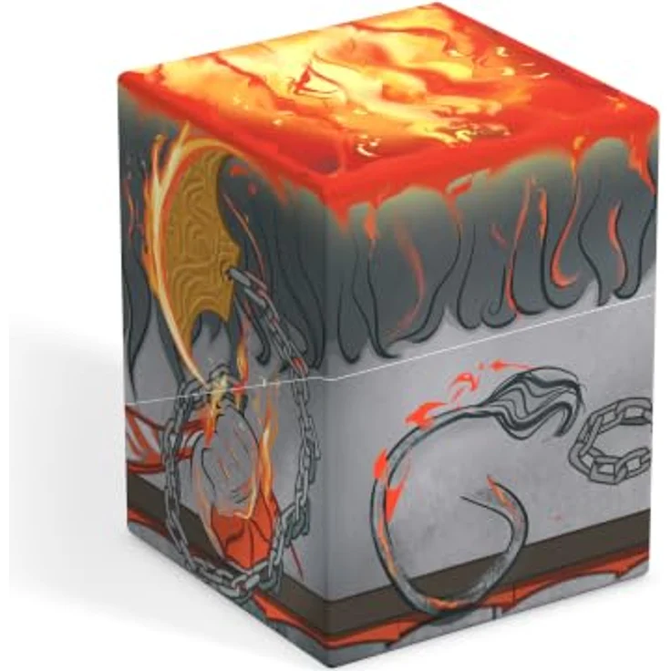 Squaroes Squaroe Magic: The Gathering "Reality Fracture" MTG011, Deckbox für bis zu 100 doppelt gesleevte Karten, nachhaltige Materialien, stabiler Verschluss, vollständig bedrucktes Design – Bild 3