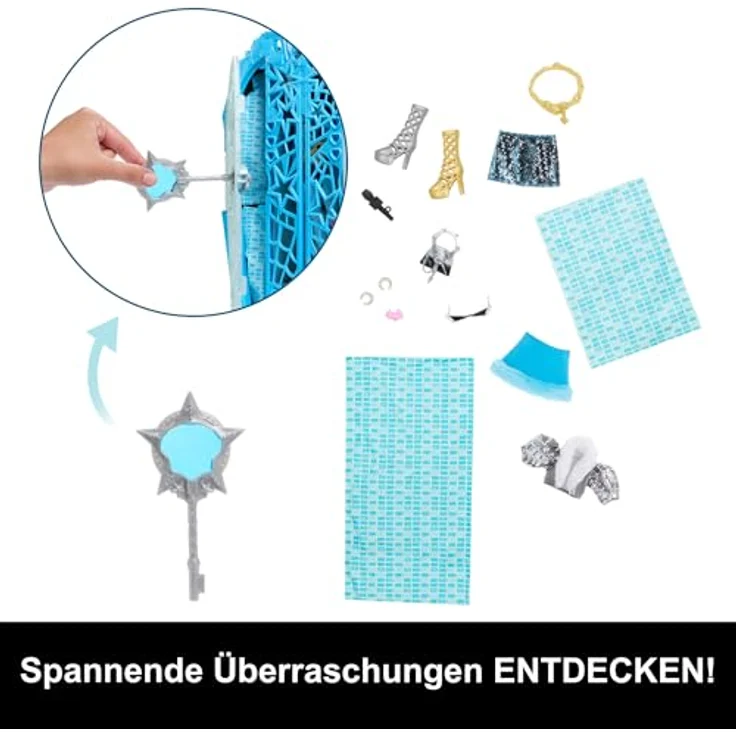 MonsterHigh™ Anziehpuppe Verborgene Schätze, Frankie, mit 19 modischen Überraschungen und Lupenschlüssel zur Schatzsuche – Bild 4