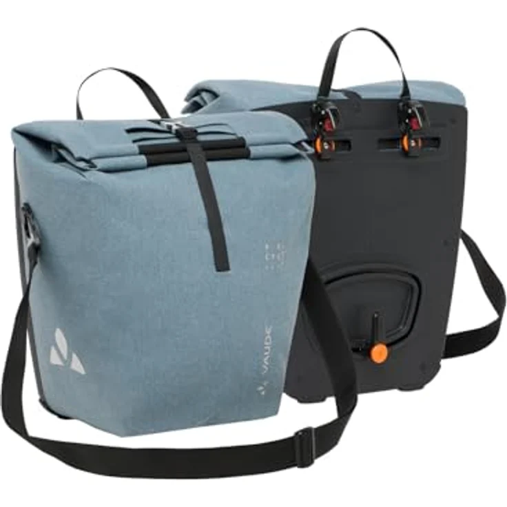 VAUDE ReCycle Back, Kinderfahrradtaschen für das Hinterrad, wasserdicht verschweißt, recyceltes Material, Deutschland hergestellt – Bild 1
