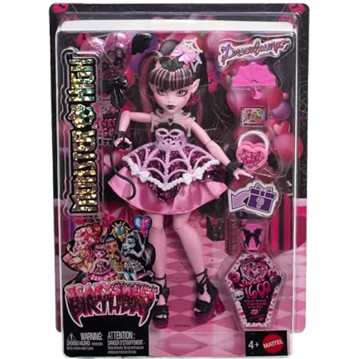 MonsterHigh™ Anziehpuppe Draculaura, Schaurig schöner Geburtstag mit Zubehör für die Party. – Bild 6