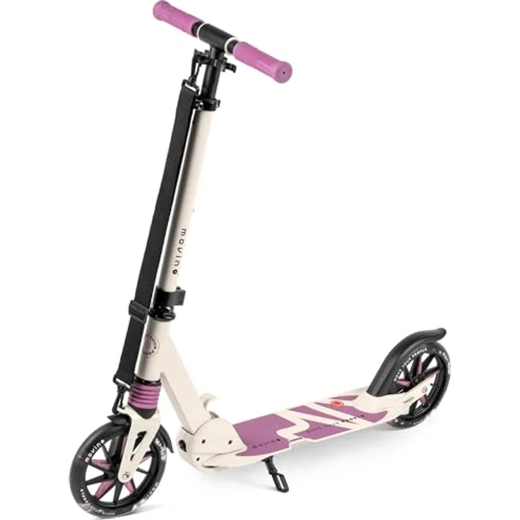 Movino Cityroller MOVINO CITY LIGHT, Stoßdämpfer Scooter mit 180 mm LED-Rollen, max. 100 kg Traglast, stufenlos höhenverstellbar – Bild 3