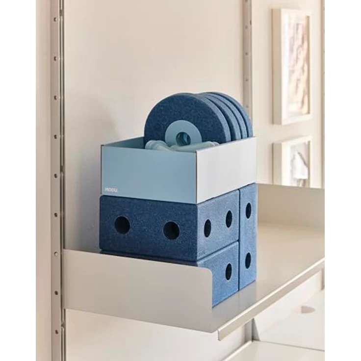 Modu 3-in-1 Baby Walker, Lauflernhilfe, Schubkarre und Tritthocker, 48 x 27 x 44 cm, fördert Motorik mit Spielzeugen – Bild 7