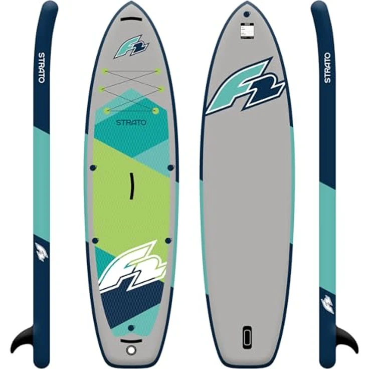 F2 SUP-Board Strato 11'5'', Stand Up Paddle Board in Grün, 350 cm Länge, 351 Liter Volumen, inklusive Pumpe und Paddel – Bild 2
