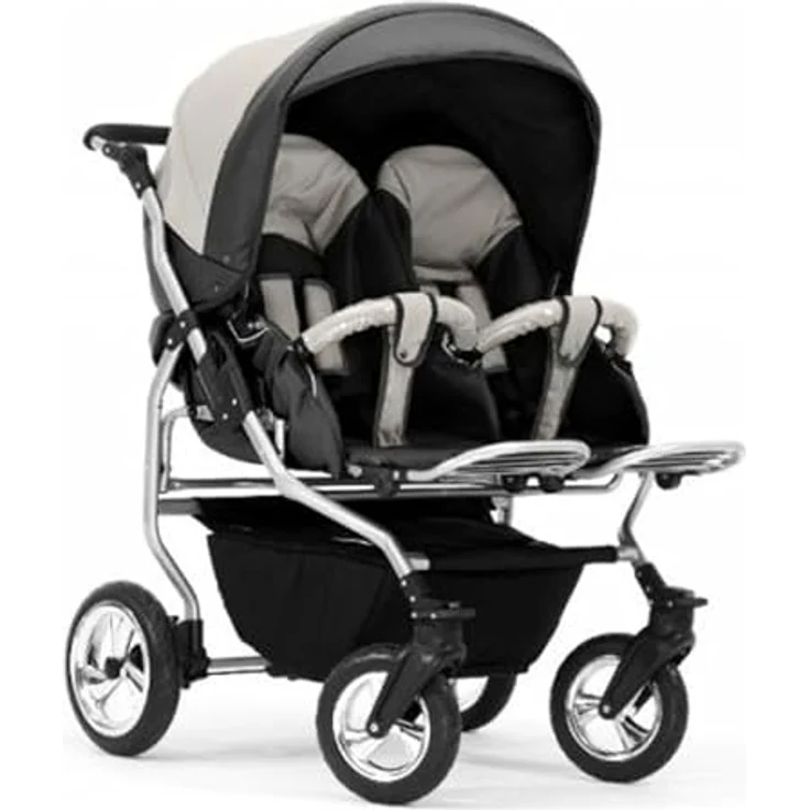 Elcar Zwillingskinderwagen 2 in 1 Duo Twin inkl. Sportsitze - 11 Teile - in 20 Farben, variabel und komfortabel – Bild 3