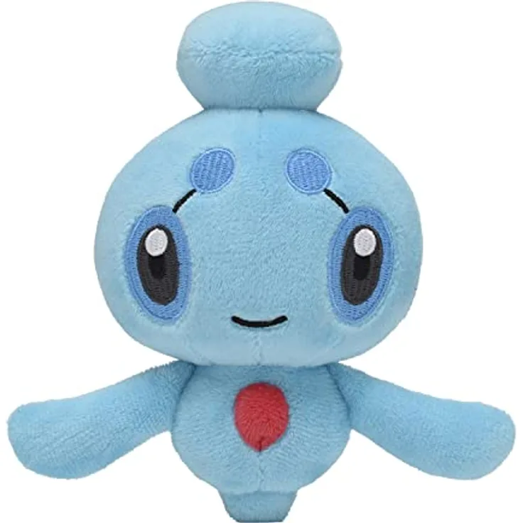 Tinisu Pokemon Phione Kuscheltier, 14 cm Plüschtier aus Polyester mit Mikroperlen gefüllt, Wasser-Pokémon aus der Sitting Cuties-Kollektion