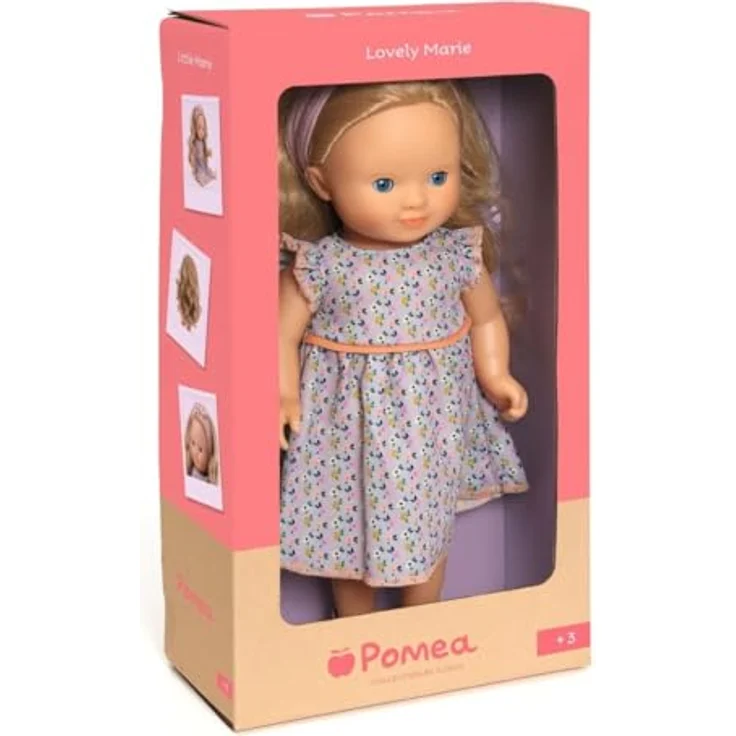 DJECO Stehpuppe POMEA Puppe Lovely 32cm Schlafaugen Rollenspiel, Rockiger Stil, Vinyl Gliedmaßen, für Kinder ab 3 Jahren – Bild 2