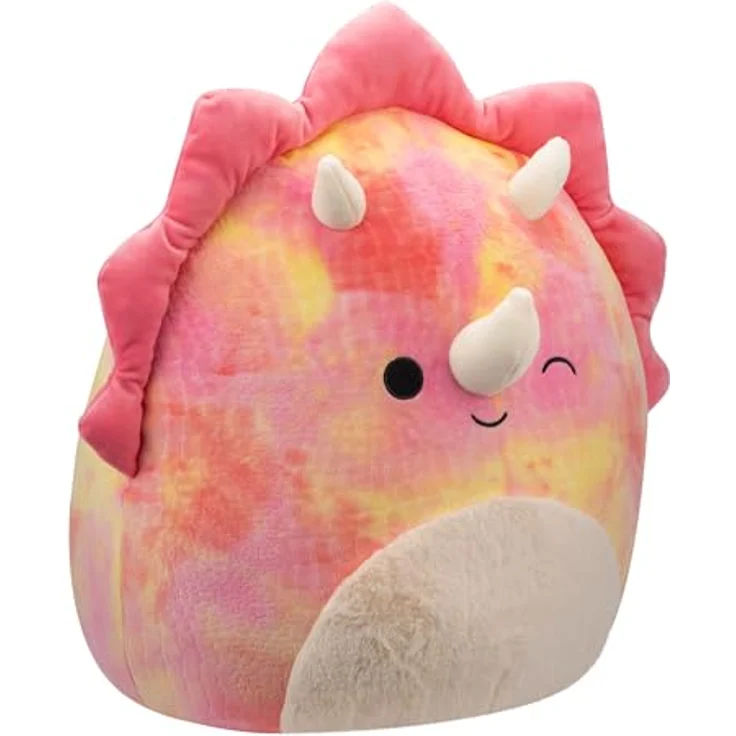 Squishmallows SQCR05478 - Trinity der rosa Triceratops 40 cm, offizielles Jazwares Plüsch, superweiches Kuscheltier – Bild 3