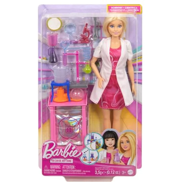 Barbie Anziehpuppe Barbie Deluxe Career: Wissenschaftlerin, mit Batik-Kleid und Laborkittel – Bild 6