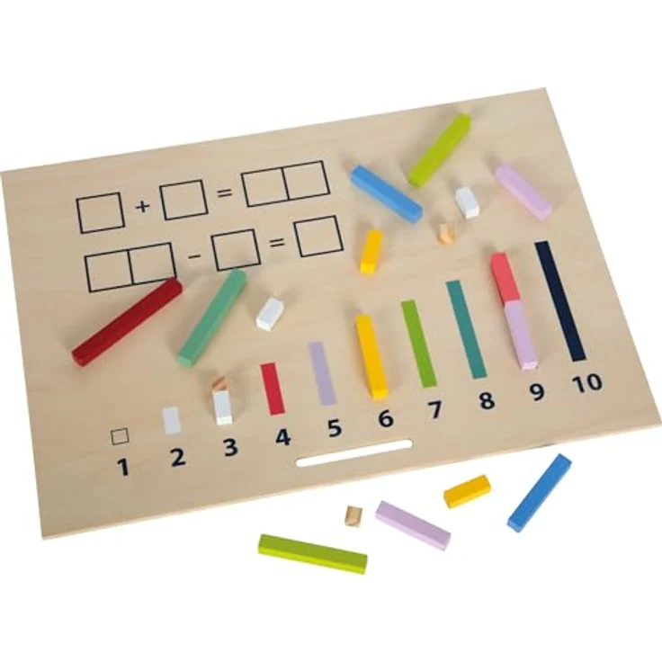 Small Foot Lernspielzeug Lernbox Rechenstäbchen - Educate (461-St), Montessori inspiriertes Mathe-Spielzeug aus FSC®-zertifiziertem Holz – Bild 4
