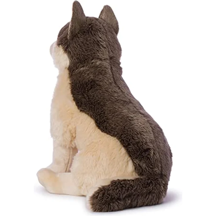 WWF Plüsch WWF91135, Wolf sitzend (70cm), besonders Flauschige und lebensechte Plüschtierkollektion, hohe Qualitäts- und Sicherheitsstandards, auch für Babys geeignet, Mehrfarbig – Bild 3