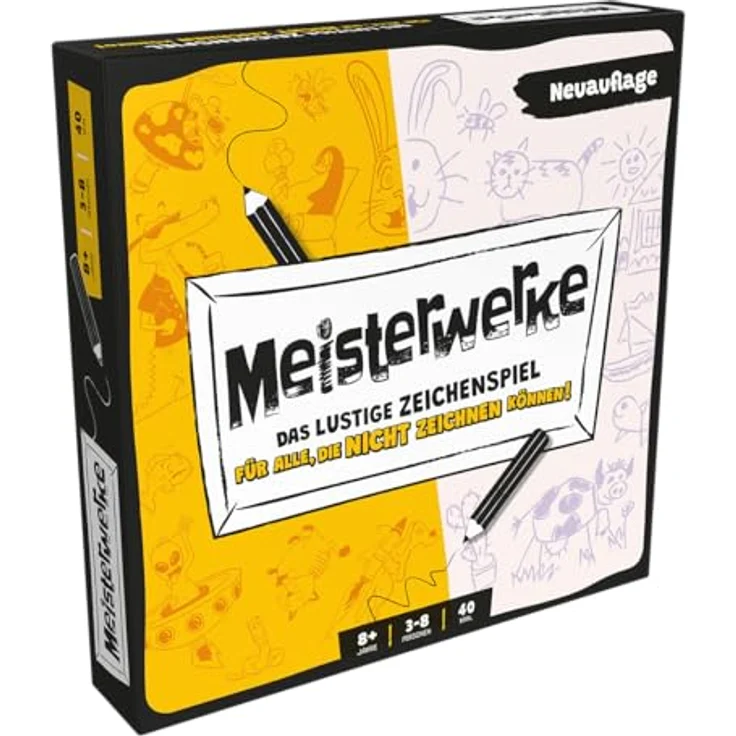 Zygomatic Meisterwerke (Auflage 2025), Partyspiel für 3-8 Spieler, ab 8 Jahren, Spielzeit 40 Minuten, Deutsch – Bild 1
