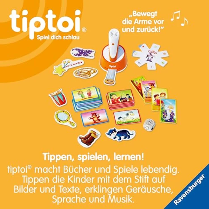 Ravensburger tiptoi ACTIVE Spiel 00130, Mitmach-Abenteuer, Bewegungsspiel ab 3 Jahren, mit Geschichten, schönen Liedern – Bild 7