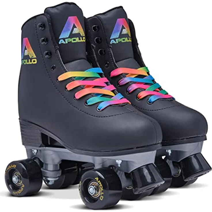 Apollo Disco Roller, Classic Roller | größenverstellbare Quad-Skates, verstellbar von 31 bis 42 | Rollschuhe Damen in schicken Designs – Bild 1
