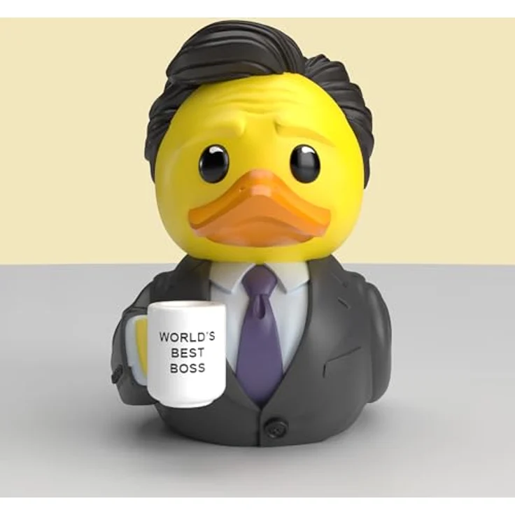 TUBBZ Mini: The Office - Michael Scott Cosplay-Gummiente, Vinyl-Figur, 5 cm, in Mini-Badewanne – Bild 4