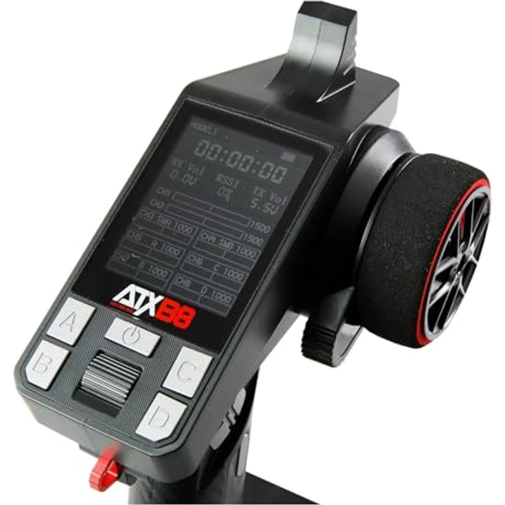 Amewi ATXB8 8-Kanal Fernsteuerung inkl. 8-Kanal Empfänger, programmierbar mit Telemetrie und LiPo-Unterstützung, ideal für Funktionsmodelle und Crawler – Bild 3