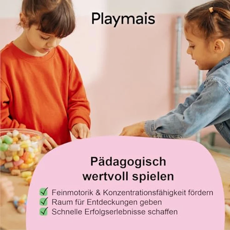 PlayMais Kreativset EDULINE 1000, Bastel Kreativität für Kinder ab 3 Jahren, nachhaltiges und biologisch abbaubares Material, 1000 Teile – Bild 7