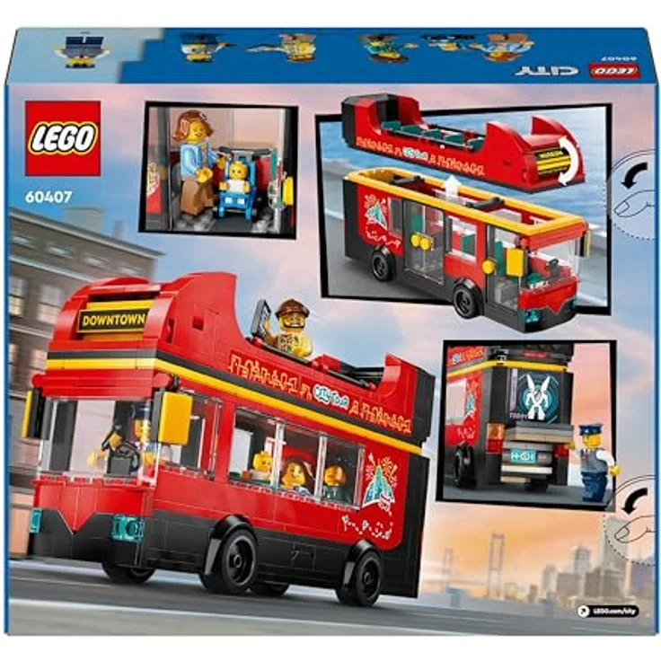 LEGO® Konstruktionsspielsteine Doppeldeckerbus (60407), LEGO City, (384 St), Made in Europe – Bild 10