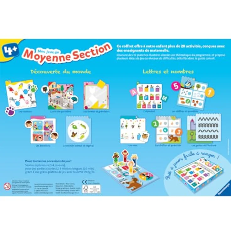 Ravensburger My Medium Section Games (FR), Lernspiel für Kinder mit einfacher Handhabung, geeignet für 1-4 Spieler, Spieldauer 5-20 Minuten – Bild 4
