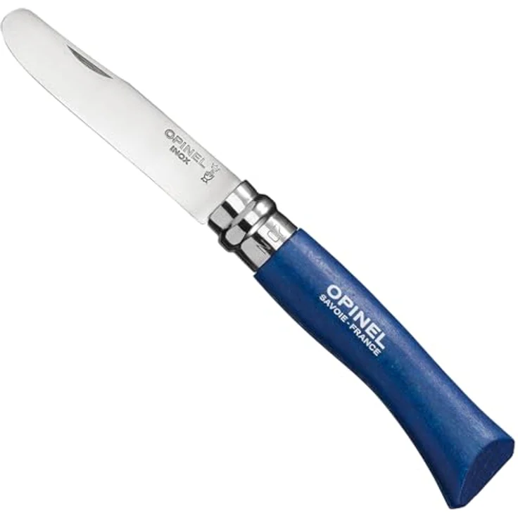 Opinel No 07, Kindermesser, rostfrei, Buchenholz, verschiedene Farben – Bild 2