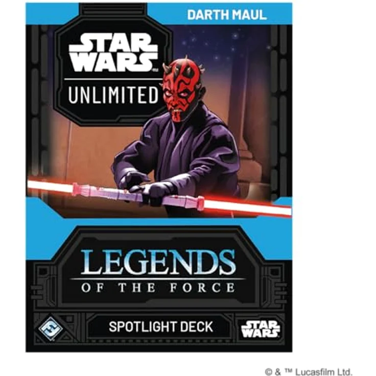 Asmodee FFG Star Wars: Unlimited Trading Card Game - Legends of The Force, Spotlight Deck Darth Maul mit 50 exklusiven Karten, TCG für 2+ Spieler, ab 12 Jahren, Englisch – Bild 2