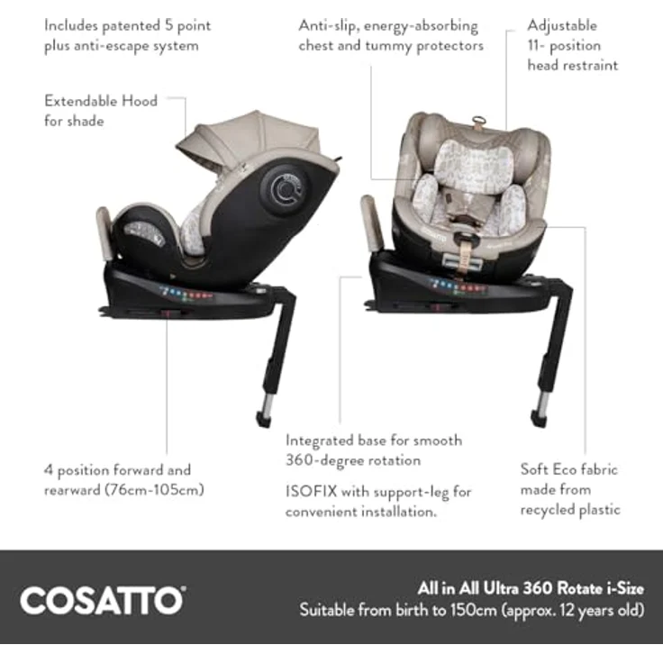 Cosatto All in All Ultra 360 Rotate i-Size Whisper – Bild 4