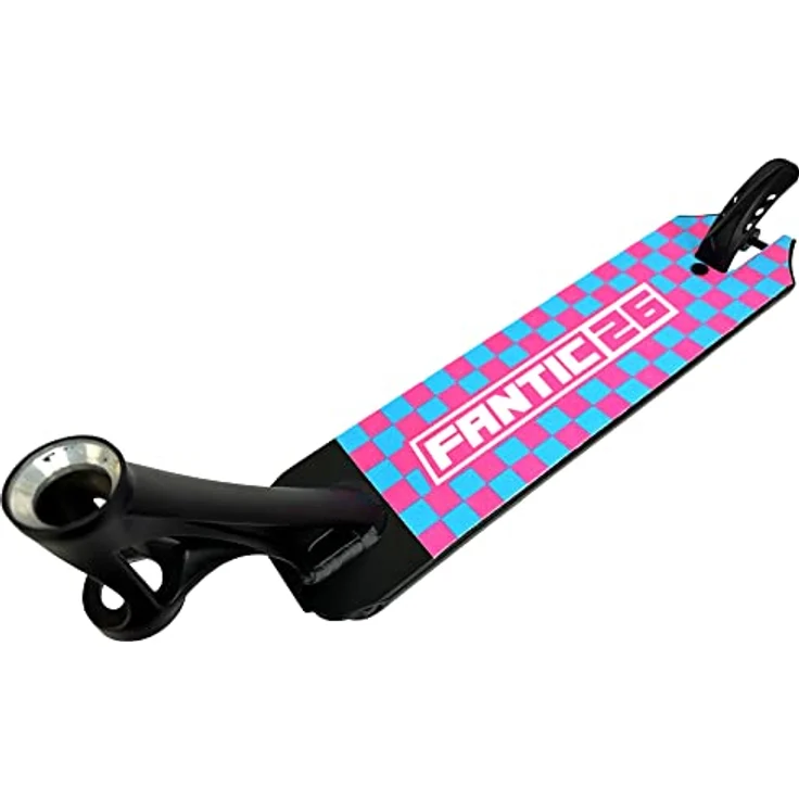 Fantic26 Stuntscooter Stunt-Scooter Griptape 58,5cm x 15,5cm Checker Pink/Türkis, reißfestes/wasserfestes PVC Material, extra starker Kleber – Bild 3