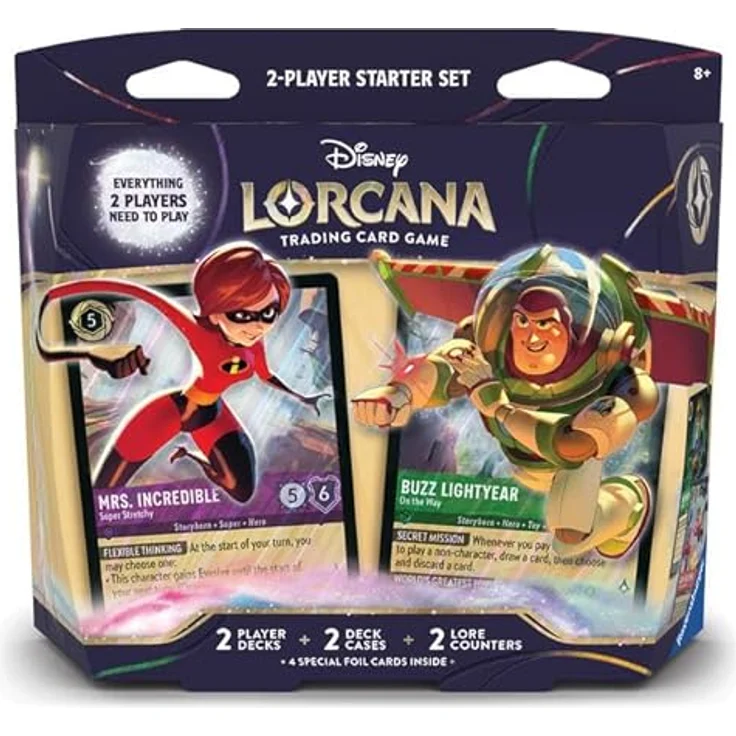 Ravensburger Lorcana Wilds Unknown: 2-Player Starter Set mit 2 spielfertigen 60-Karten-Decks, Disney Charakteren – Bild 2