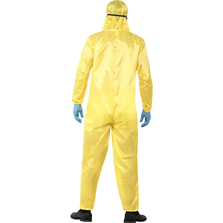 Smiffys Bad Kostüm (XL), Breaking Bad Overall mit Maske, Spitzbart und Handschuhen – Bild 3