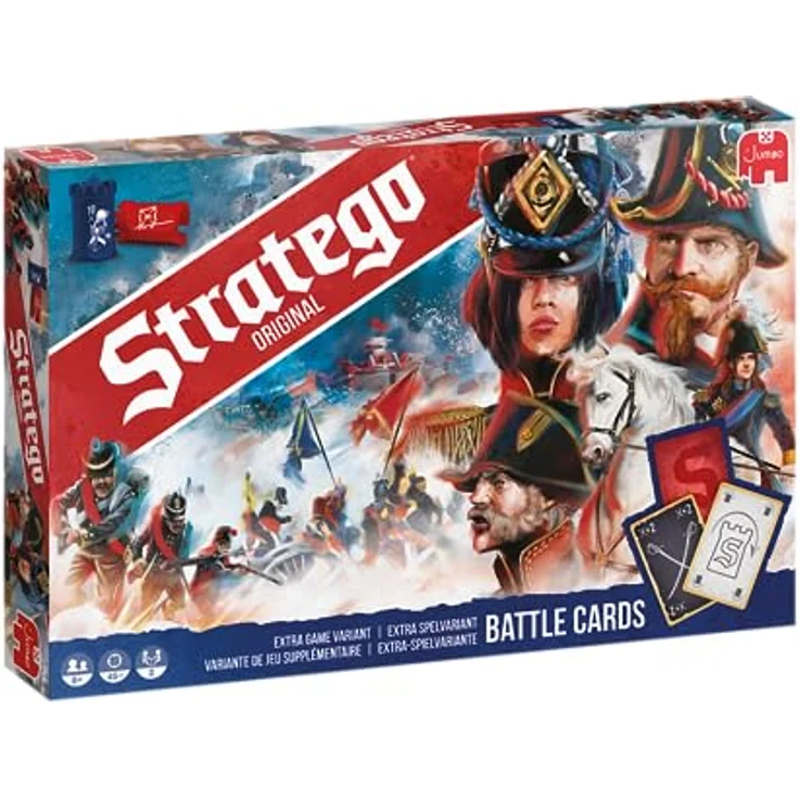 Jumbo 19958 Stratego Original NEU Board Game, Einheitsgröße, strategisches Gesellschaftsspiel mit Kampfkarten und weiblichen Soldaten – Bild 1