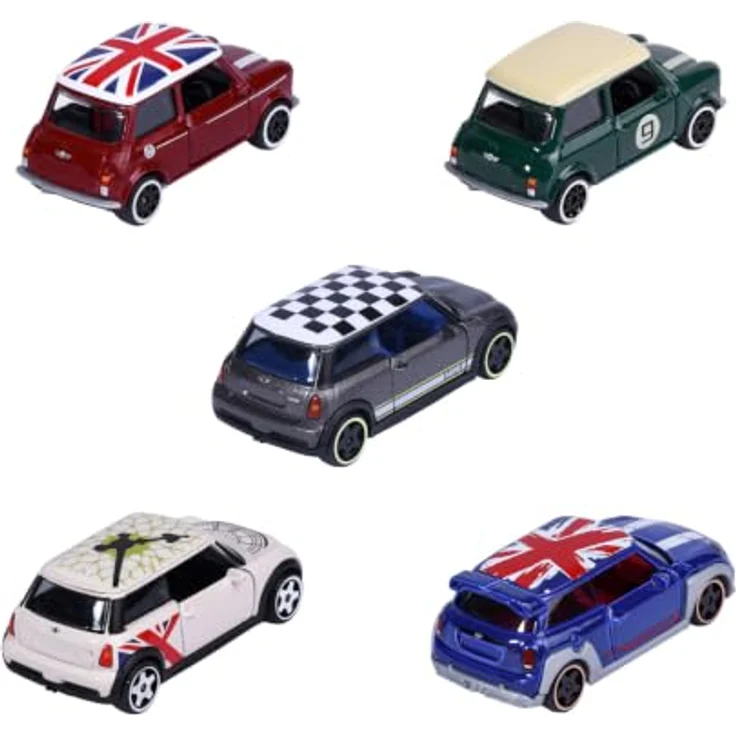 Majorette Mini 5er Pack Giftpack, Spielzeugautos aus Metall mit Freilauf und beweglichen Teilen, für Kinder ab 3 Jahren – Bild 2