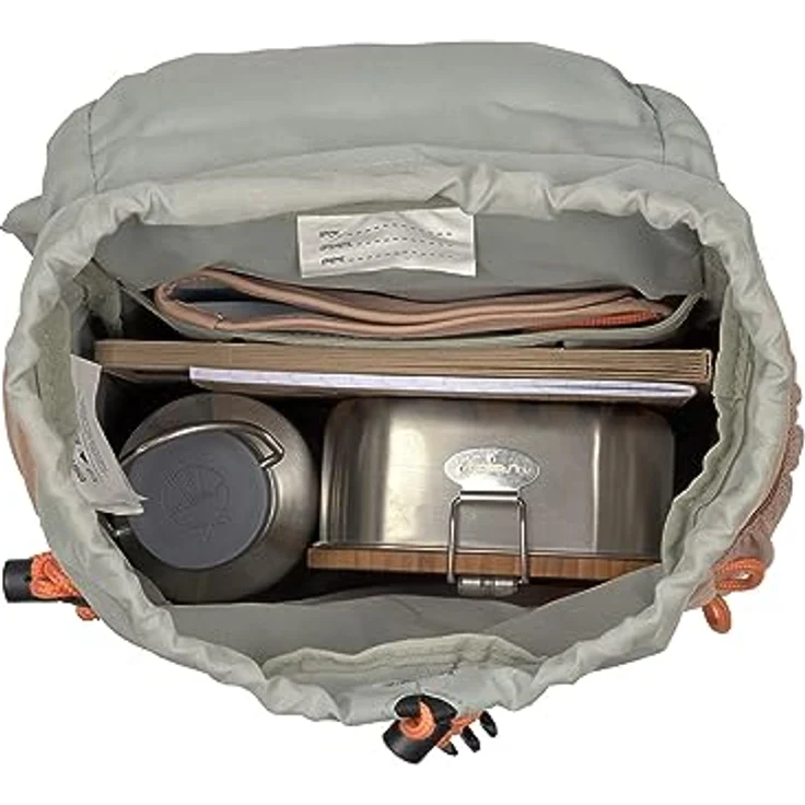 LÄSSIG Big Outdoor Backpack Nature Braun, Kinder Wanderrucksack mit Brustgurt, 14 Liter, wasserabweisend – Bild 3