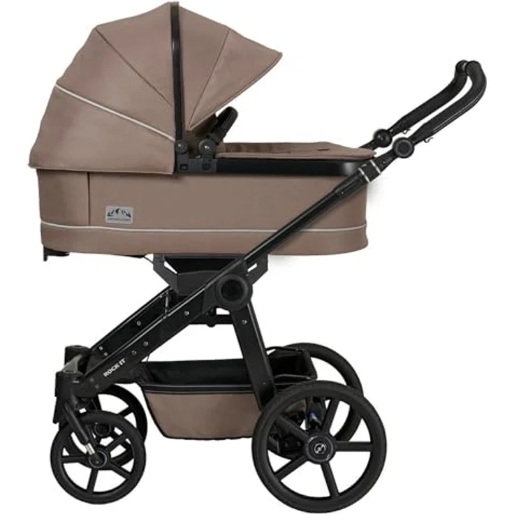 Hartan Kinderwagenset Rock IT Outdoor, Cappuccino, 3-teilig, mit Federung und 5-Punkte-Gurt, Made in Germany – Bild 5
