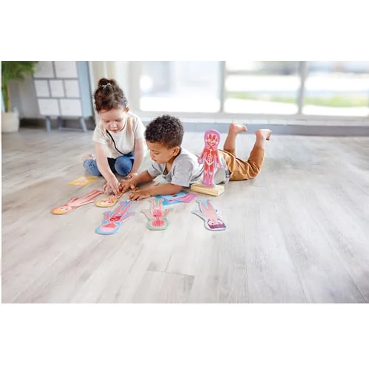 Hape E1652 Puzzle, Mehrfarbig - Magnetisches Anatomie-Puzzle für Kinder zur Entwicklung von Mint-Fähigkeiten – Bild 2
