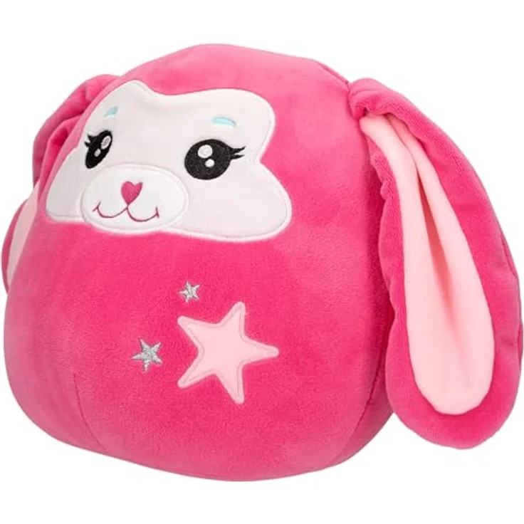 Depesche 13039 Ylvi Swoppies Kuscheltier Hase in Pink, mit Leuchteffekt und langen Schlappohren, ca. 20 cm groß – Bild 4