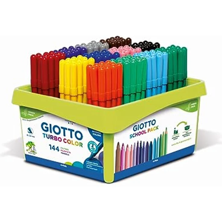 Giotto 5259 00 Turbo Color Fasermaler, Mehrfarbig – Bild 2