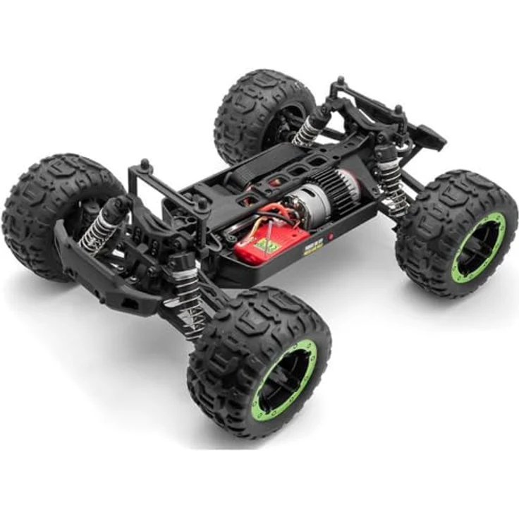 Blackzon RC-Auto 1:16 4WD Monster Truck, Allradantrieb, grün-schwarz – Bild 5