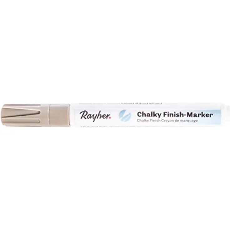 Rayher Hobby 35017807 Chalky Finish Marker, helltopas, mit Ventil, ultramatte Acryltinte, hochdeckend, hochwertig, mit hohem Kreideanteil, der ultramatte Chalky-Kreidelook jetzt auch als Marker