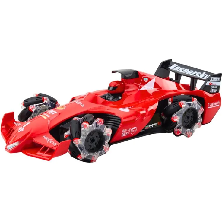LEAN Toys 22678 RC-Rennwagen mit Raucheffekt, 2,4 GHz, rot
