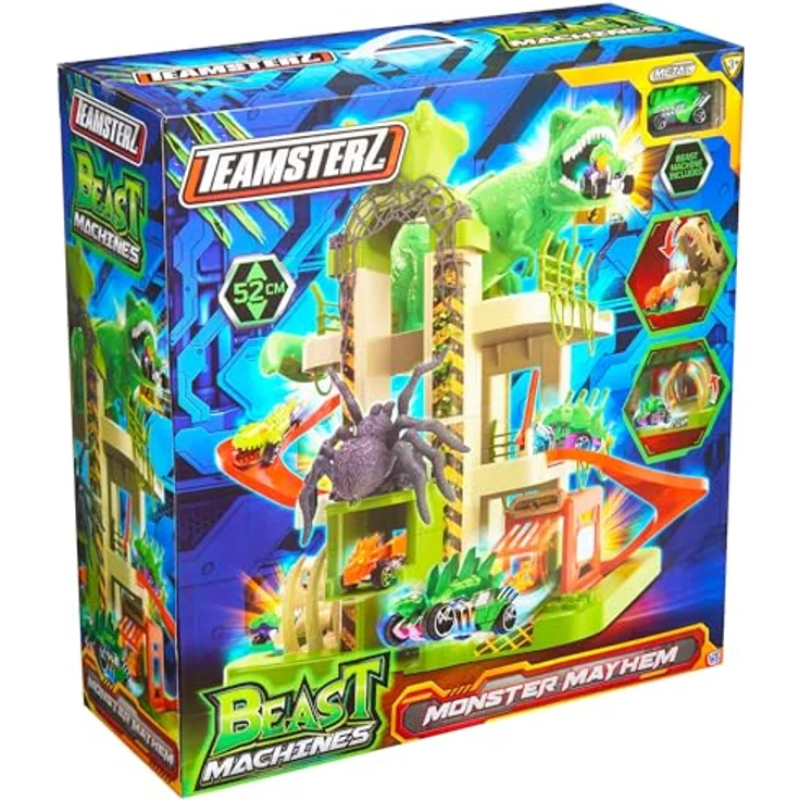 Teamsterz Mayhem Monster Garage (31117451), Garagen-Spielset mit 1 Druckgussauto, 52 x 47 x 56,7 cm, geeignet für Kinder ab 3 Jahren – Bild 5