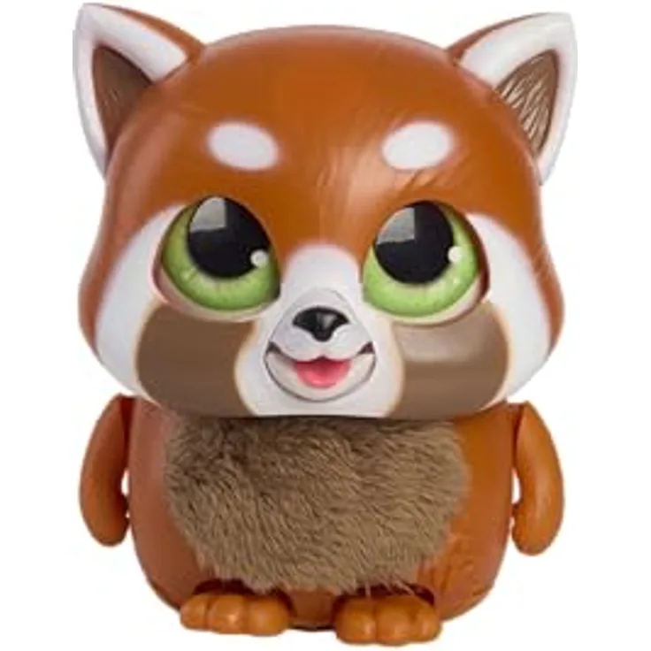 Just Play furReal Handfuls Shy the Red Panda, interaktive Spielfigur mit über 50 Sound- und Bewegungsreaktionen, 3,5 Zoll, rot