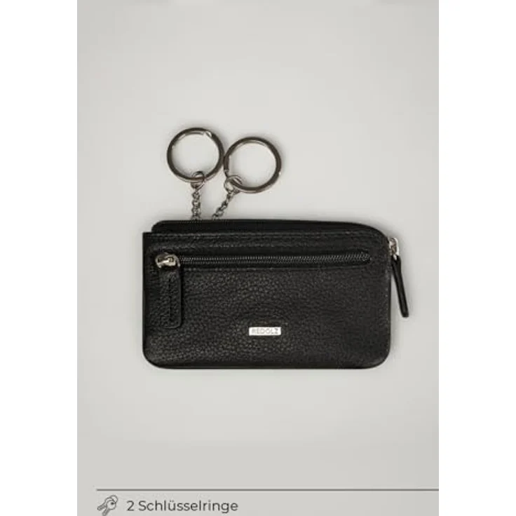 Redolz Leather Essentials Schlüsseletui Leder 11.5 cm black – Bild 3