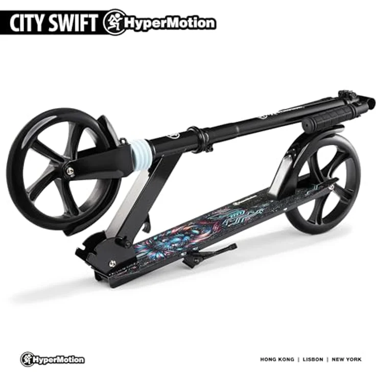 HyperMotion CITY SWIFT Digital Lion Scooter - Zweirädriger Roller mit Stoßdämpfer für junge Erwachsene - 100kg – Bild 6