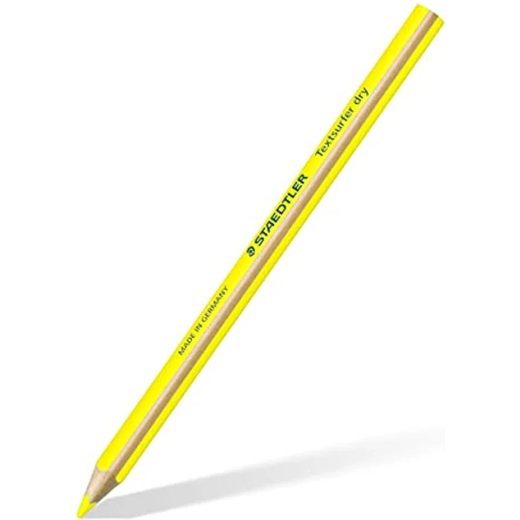 STAEDTLER Textmarker Textsurfer Dry, Gelb, 12 Stück, 4 mm Dicke, aus Holz – Bild 2